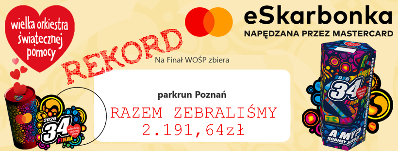 parkrun też zapełnia puszki dla WOŚP